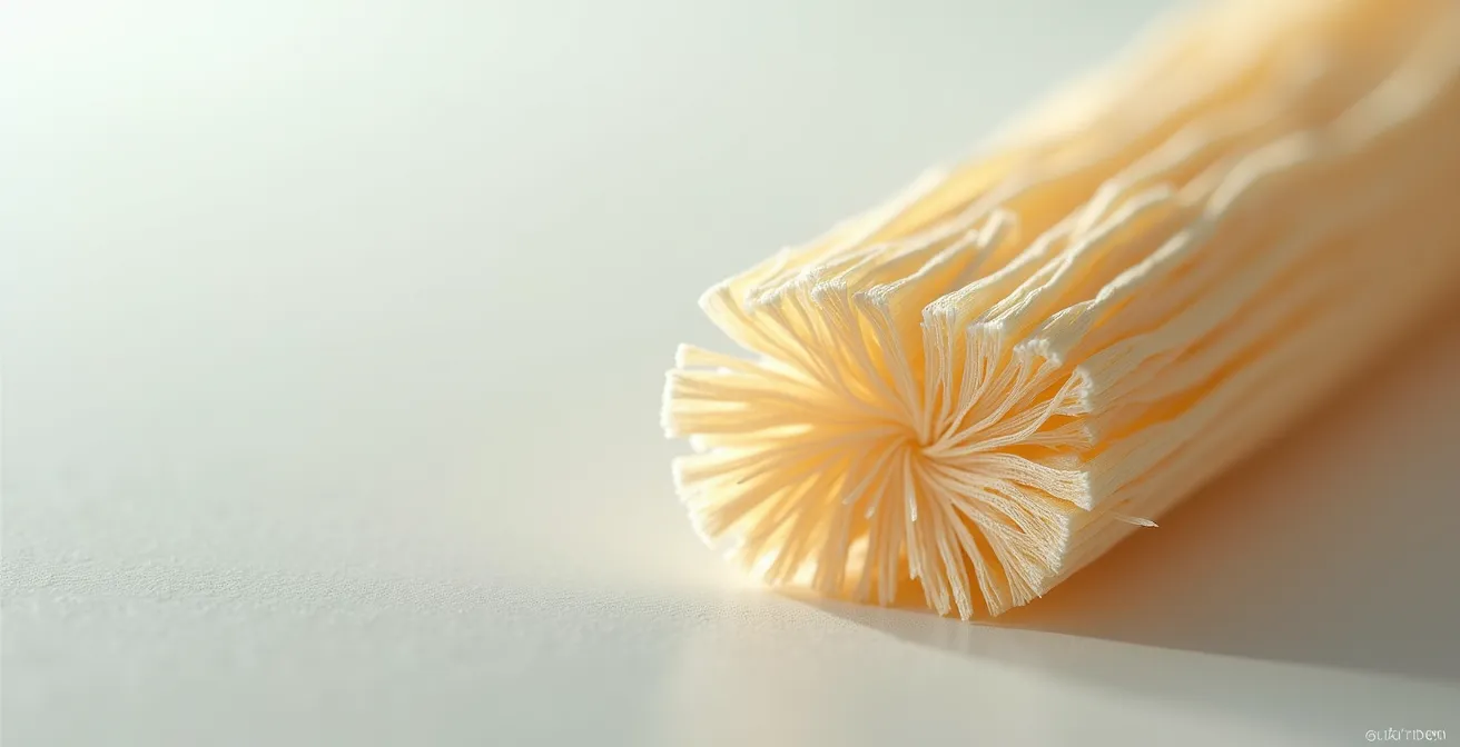 Vue microscopique comparative de fibres naturelles et de viscose